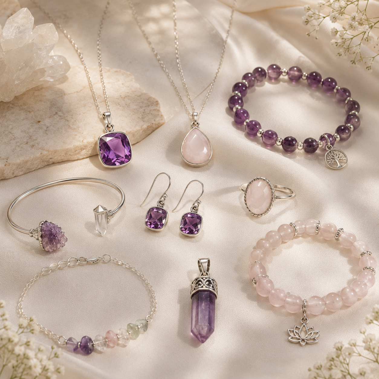 Crystals jewellery