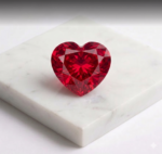 Premium Heart-Shaped Natural Ruby Gemstone – Brilliant Cut