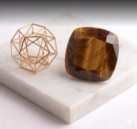 Premium Cushion-Cut Natural Tiger’s Eye Crystal – Lustrous Golden Brown