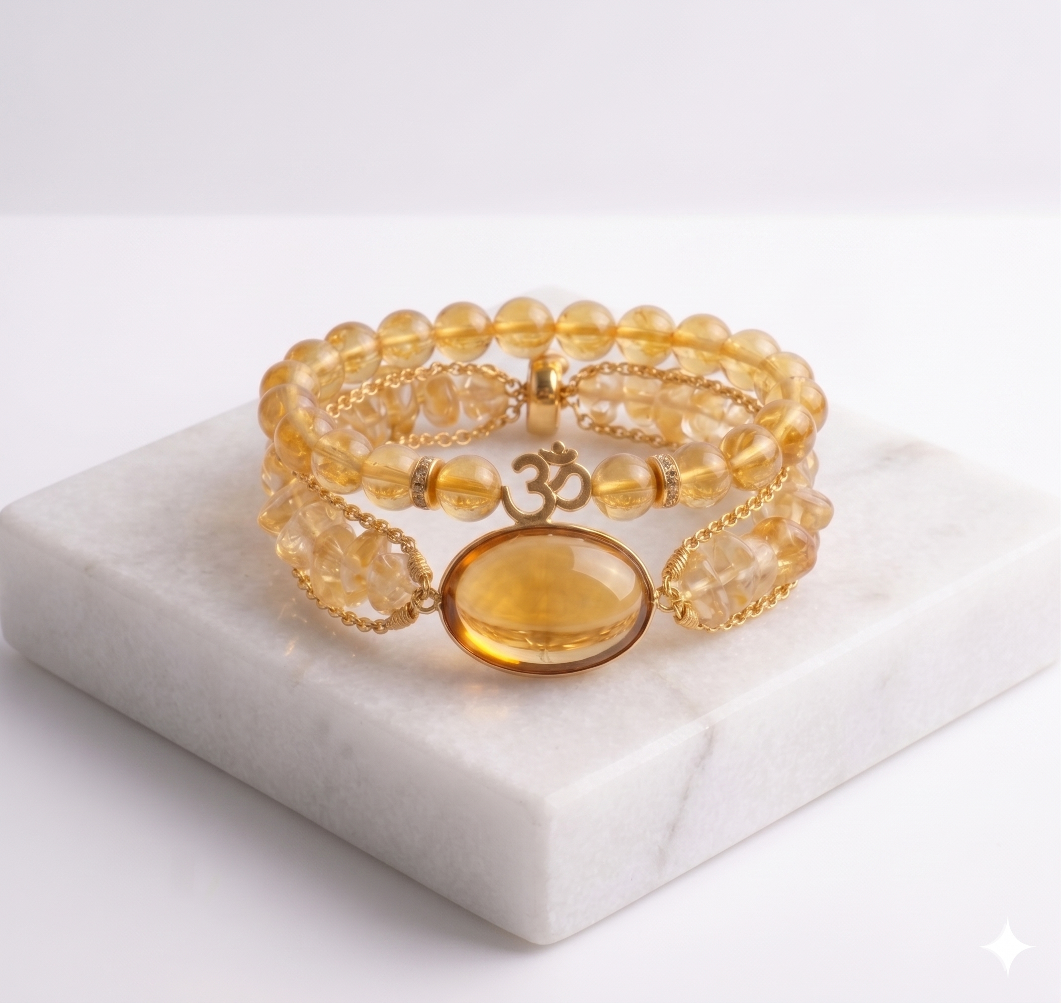 Premium Natural Citrine Crystal Bracelet Collection – Golden Honey Manifestation Set